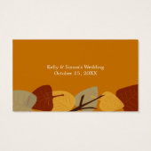 Moderne versnipperde drink van de herfstbar visitekaartje (Achterkant)