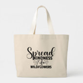 Moderne verspreiding vriendelijkheid grote tote bag (Achterkant)