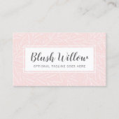 Moderne vertakkingen met botanische lef: Blush min Visitekaartje (Voorkant)