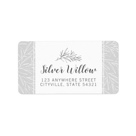 Moderne vertakkingen van de botanische lef Silver Etiket (Voorkant)