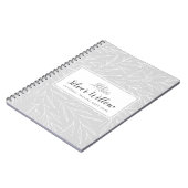 Moderne vertakkingen van de botanische lef Silver  Notitieboek (Linkerzijde)