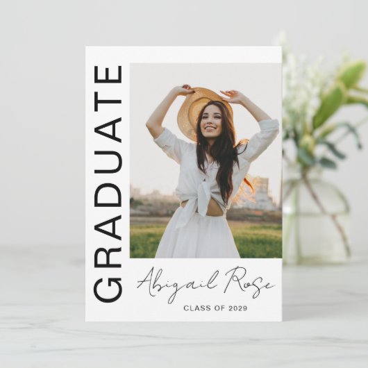 Moderne Verticale 2023 Fotokaart Aankondiging (Staand voorkant)