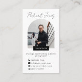 Moderne Verticale 6 Fotocollage Fotograaf Visitekaartje (Voorkant)