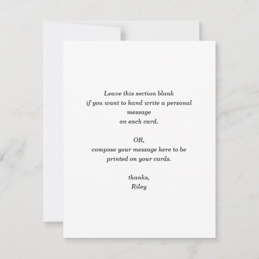 Moderne verticale foto Afstuderen Dank u Notitiekaartje (Achterkant)