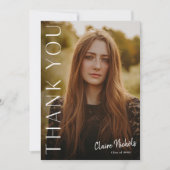 Moderne verticale foto Afstuderen - Hartelijk dank (Voorkant)