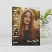 Moderne verticale foto Afstuderen - Hartelijk dank (Staand voorkant)