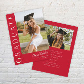 Moderne Verticale Foto Afstuderen Kaart