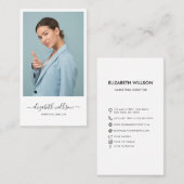 Moderne verticale foto van Trendy Professional Scr Visitekaartje (Voorkant / Achterkant)