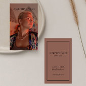 Moderne Verticale Fotografie Foto Tattoo Artiest Visitekaartje