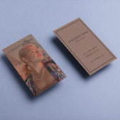 Moderne Verticale Fotografie Foto Tattoo Artiest Visitekaartje