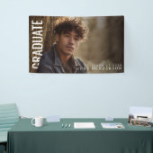 Moderne Verticale PhotoPop Afstudeerfeest Spandoek (Beurs)