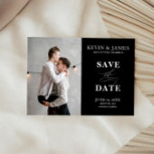 Moderne Verticale Save the Date Foto Kaart