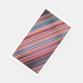 Moderne Verticale Streep Abstract in Plum & Teal Servet (Hoek)