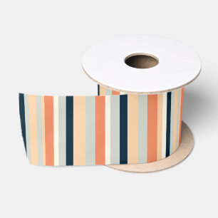 Moderne verticale streep met patroon breed satijnen lint