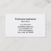 Moderne verticale strepen in zwart-wit visitekaartje (Achterkant)