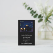 Moderne verticale visitekaartjes voor UK Taxi Serv (Staand voorkant)