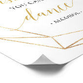 Moderne vertrouw me, je kunt dansen met een bruilo poster (Hoek)