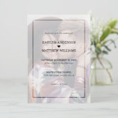 Moderne vervaagde foto minimalistische typografie  kaart (Staand voorkant)