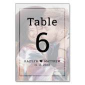 Moderne vervaagde foto minimalistische typografie  kaart (Achterkant)