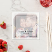 Moderne vervaagde foto minimalistische typografie  servet (Insitu)