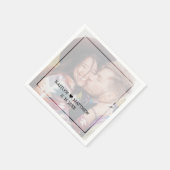 Moderne vervaagde foto minimalistische typografie  servet (Hoek)