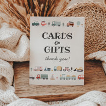 Moderne vervoers verjaardagskaarten & cadeaus bord