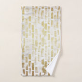 Moderne, vervormde Gold Patroon - Verticale lijnen Bad Handdoek (Handdoek)