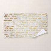 Moderne, vervormde Gold Patroon - Verticale lijnen Bad Handdoek (Handdoek)