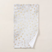 Moderne, vervormde Gold Pattern - Holle Stippen Bad Handdoek (Handdoek)
