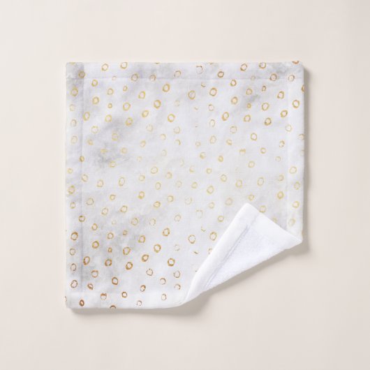 Moderne, vervormde Gold Pattern - Holle Stippen Bad Handdoek (Wasdoekje)