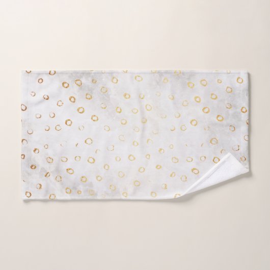 Moderne, vervormde Gold Pattern - Holle Stippen Bad Handdoek (Handdoek)