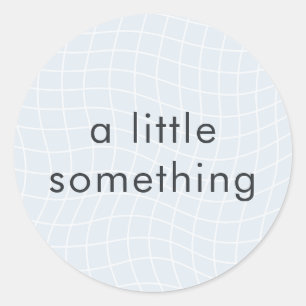 Moderne Vervormde Raster Minimalistische Tekst B Ronde Sticker