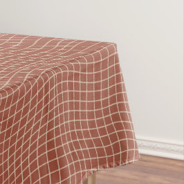 Moderne Vervormde Raster | Minimalistische Vloeiba Tafelkleed