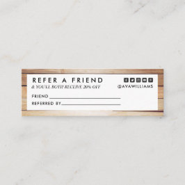 Moderne verwijzing naar Luxe houtreinigingssoftwar Mini Visitekaartje