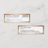 Moderne verwijzing naar Luxe houtreinigingssoftwar Mini Visitekaartje (Voorkant / Achterkant)