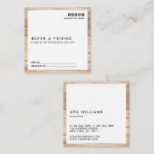 Moderne verwijzing naar Luxe houtreinigingssoftwar Vierkante Visitekaartje (Voorkant / Achterkant)