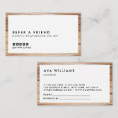 Moderne verwijzing naar Luxe houtreinigingssoftwar Visitekaartje (Voorkant / Achterkant)