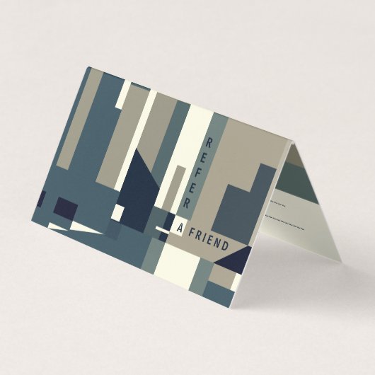 Moderne verwijzingskaart visitekaartje (Voorkant)