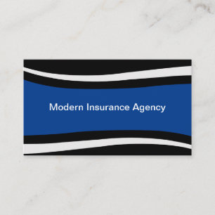 Moderne verzekeringsagentschap businesscards visitekaartje