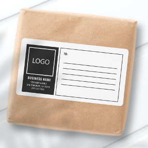 Moderne verzending van Logo via business Square Etiket