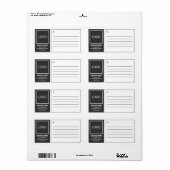 Moderne verzending van Logo via business Square Etiket (Full Sheet)