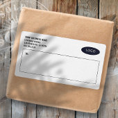 Moderne verzendlabels voor zakelijke Logo Etiket