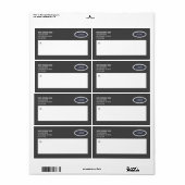 Moderne verzendlabels voor zakelijke Logo Etiket (Full Sheet)