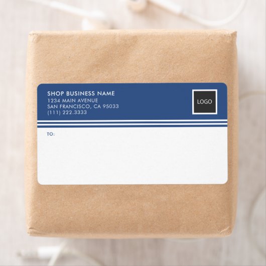 Moderne verzendlabels voor zakelijke Logo Etiket (Insitu)