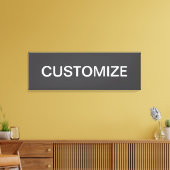 Moderne vet bewerkbare naam, bedrijf of merk enz. canvas afdruk (Insitu (Woonkamer))