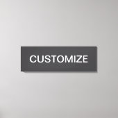 Moderne vet bewerkbare naam, bedrijf of merk enz. canvas afdruk (Voorkant)