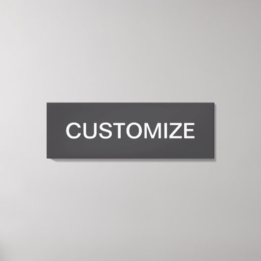 Moderne vet bewerkbare naam, bedrijf of merk enz. canvas afdruk (Voorkant)