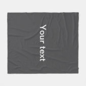 Moderne vet bewerkbare naam, bedrijf of merk enz. fleece deken (Voorkant (Horizontaal))