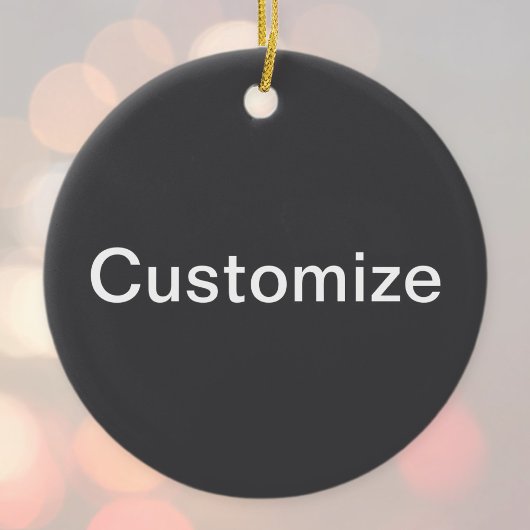 Moderne vet bewerkbare naam, bedrijf of merk enz. keramisch ornament