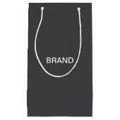 Moderne vet bewerkbare naam, bedrijf of merk enz. klein cadeauzakje (Voorkant)